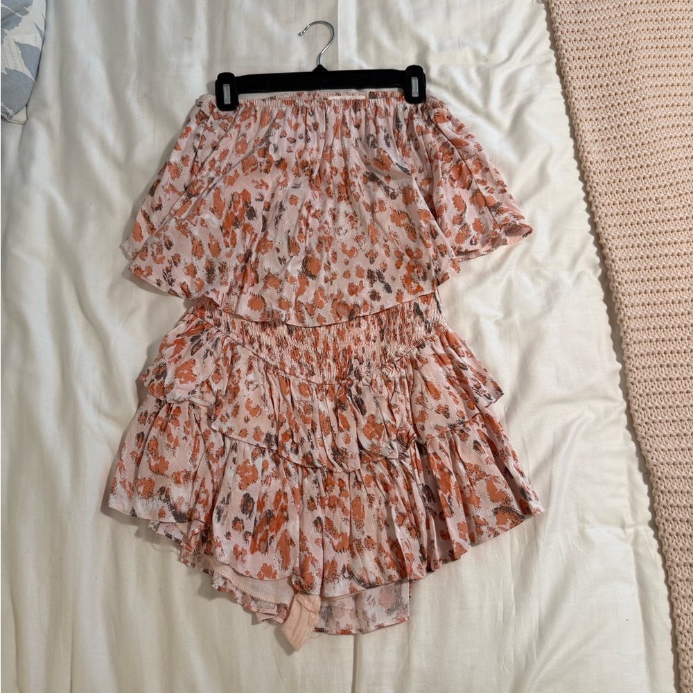 Printed Ruffle Dress/Romper - Picture 2 of 2